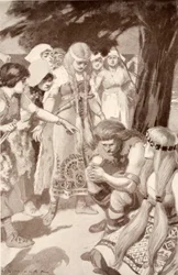 Cuchulainn rimproverato da Emer, illustrazione da 